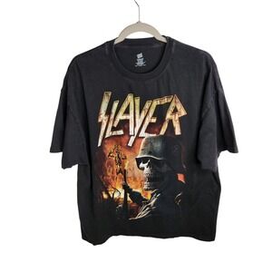 Slayer 2014 World Domination Tour T-Shirt Size‎ XL Black